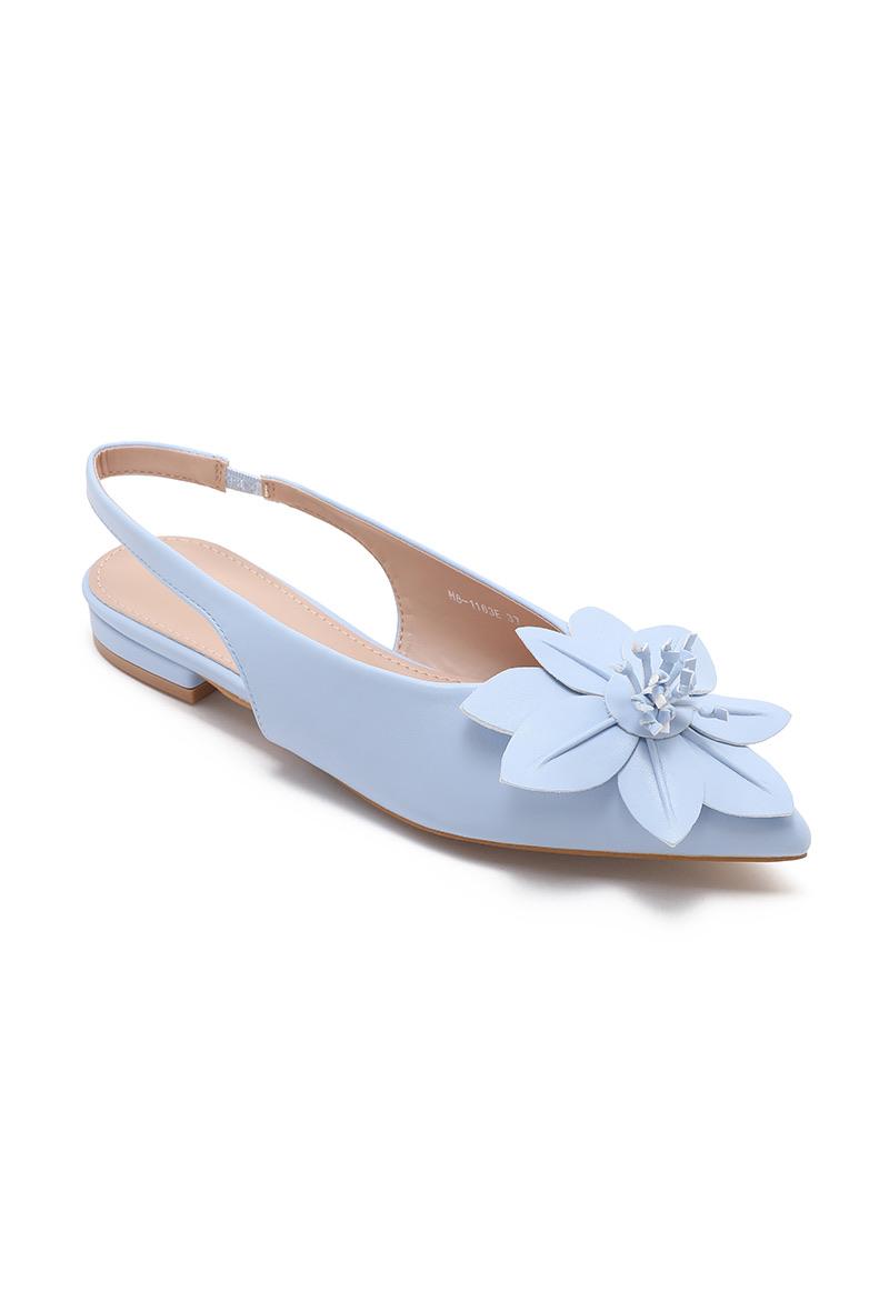 Ballerina lichtblauw sling back